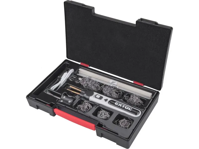EXTOL PREMIUM Svářečka sponkovací na plasty aku, USB nabíjení 8891505