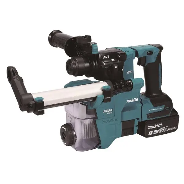 Makita - 18V AKU vrtací kladivo, 2x aku Li-ion LXT 5,0 Ah, nabíječka DHR183RTWJ