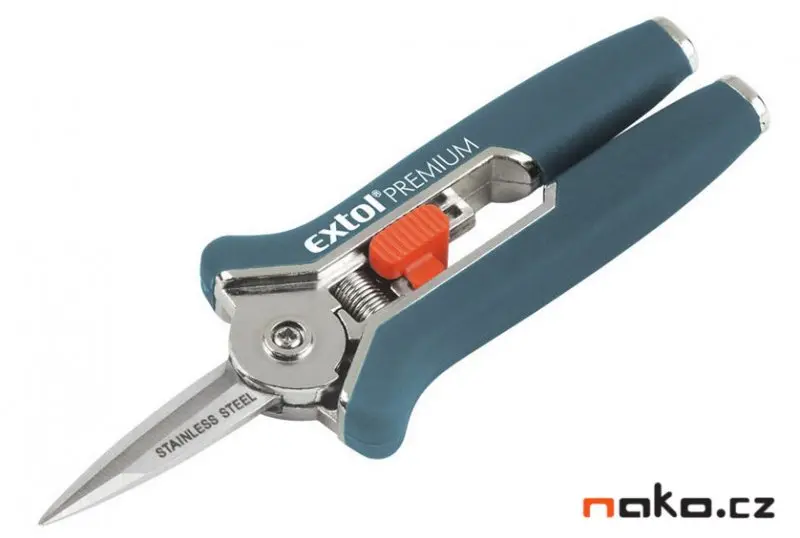 EXTOL PREMIUM Nůžky zahradnické přímé, mini, 153mm, NEREZ 8872115