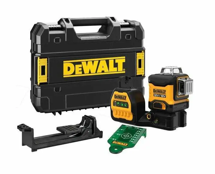 DeWALT - 12/18V AKU zelený křížový laser,