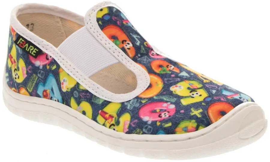Dětské barefoot papuče 5101401, FARE BARE mix