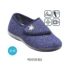 Domácí zdravotní obuv PO/6126 BLU, Santé modrá 37 ženy