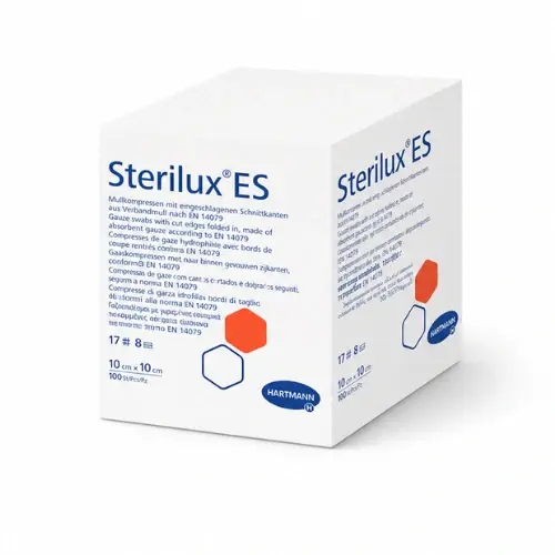 Sterilux Gáza kompr.nest.ES 10 x 10 cm 100 ks 17vl8vrs
