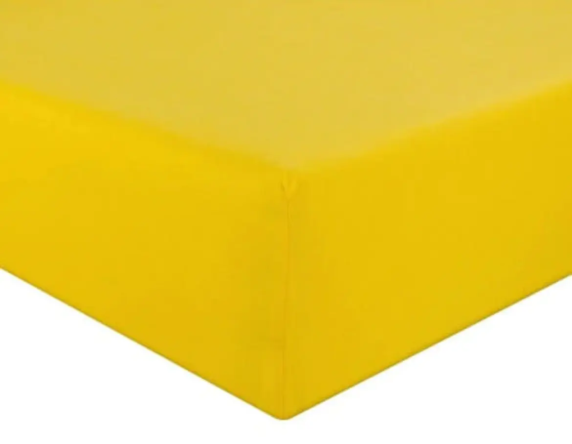 Prostěradlo jersey žlutá TiaHome - 160x200cm