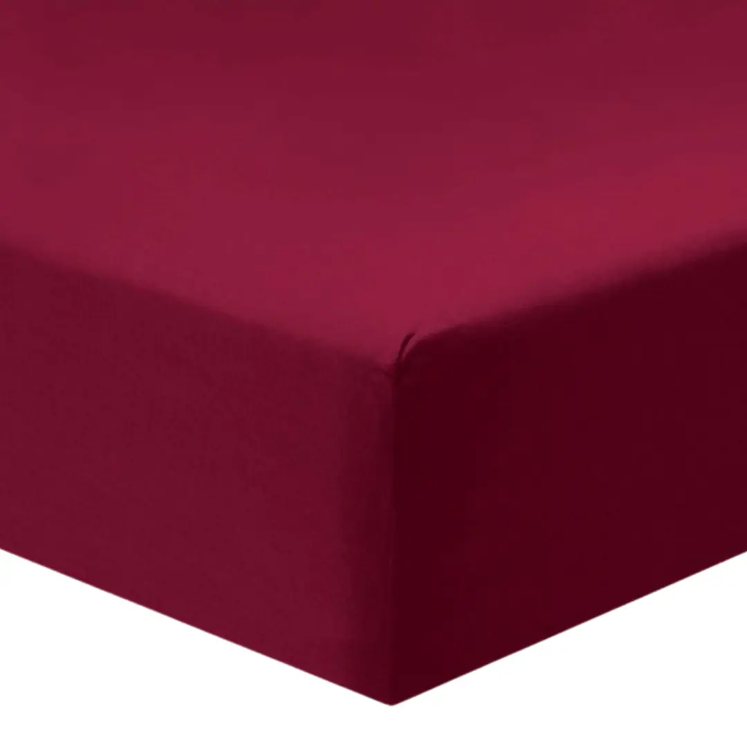 Prostěradlo jersey bordó TiaHome - 60x120cm