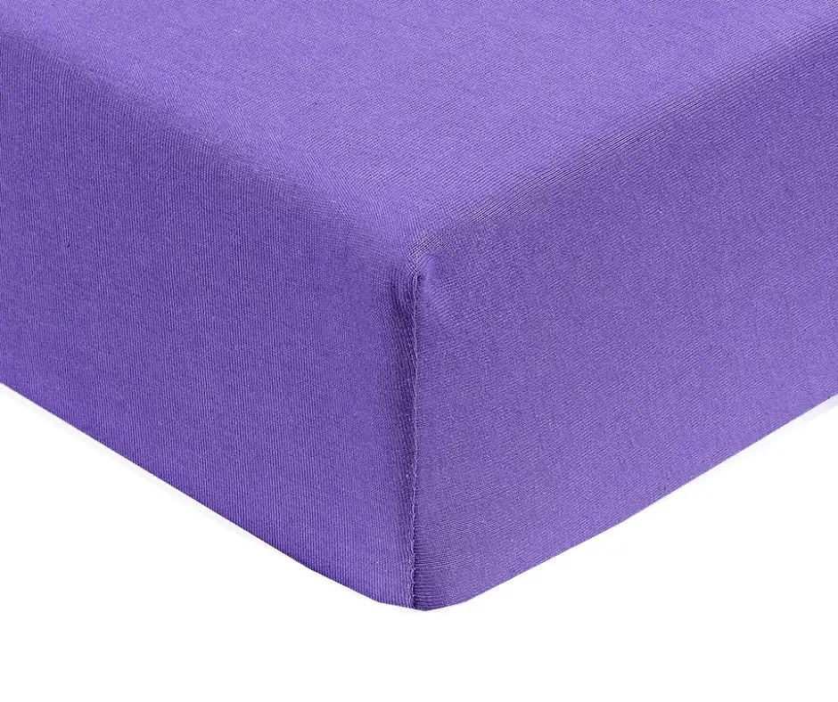 Prostěradlo jersey fialová TiaHome - 200x200cm