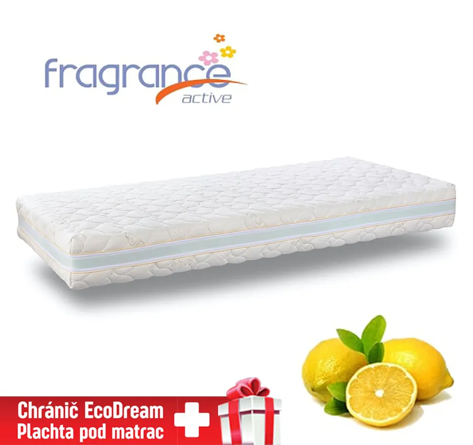 Matrace Fragrance Lemon z paměťové pěny DreamBed - 80x190cm