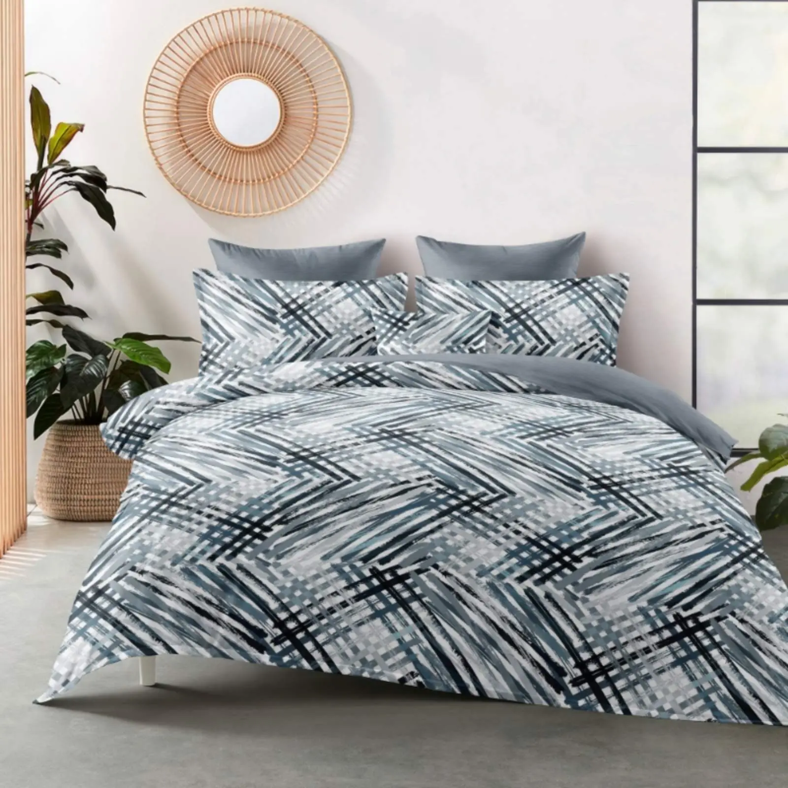 3 dílné Flanelové Povlečení polycotton Sunset 200x140cm + 90x70 cm TiaHome