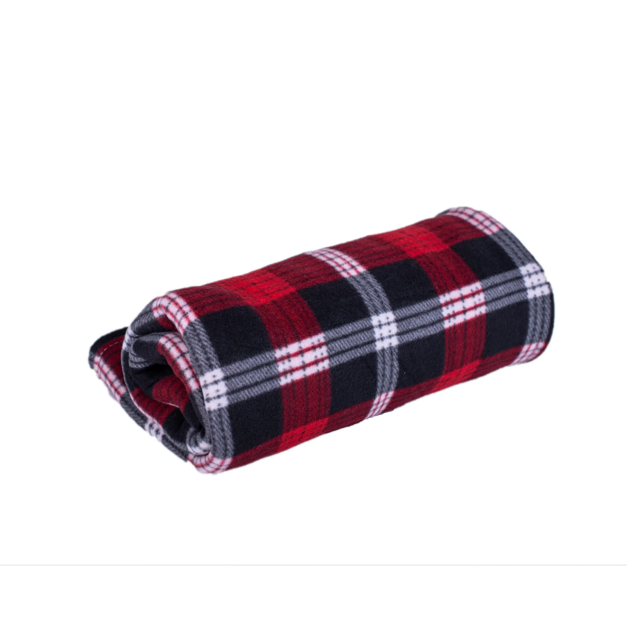 Deka Fleece červená karo 150x200cm TiaHome