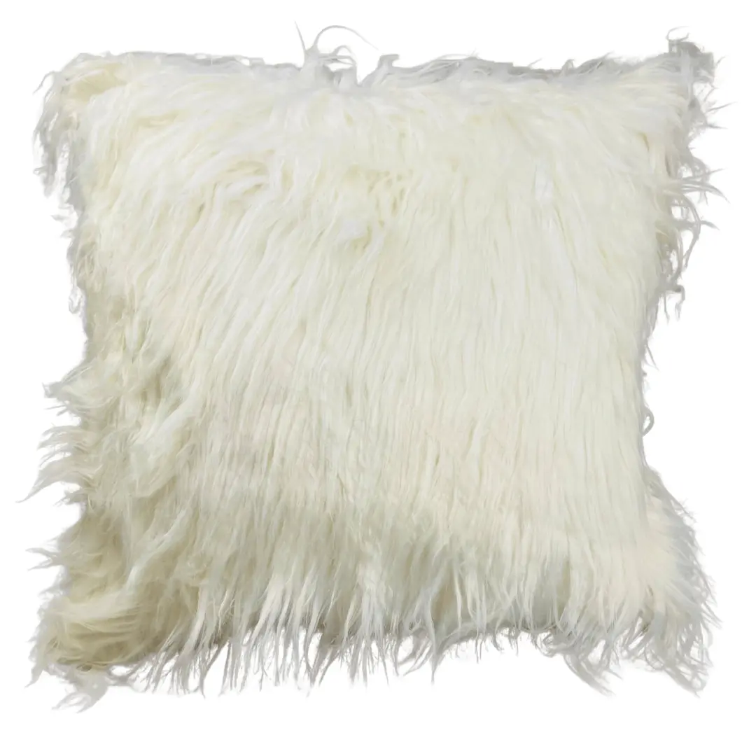 Dekorační povlak 40x40cm Long Hair bílá TiaHome