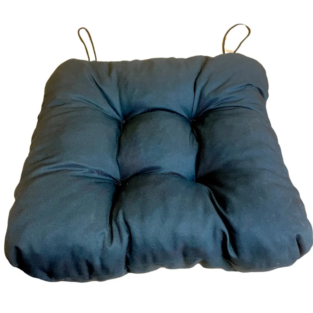 Podsedák na židli černý 40x40cm TiaHome