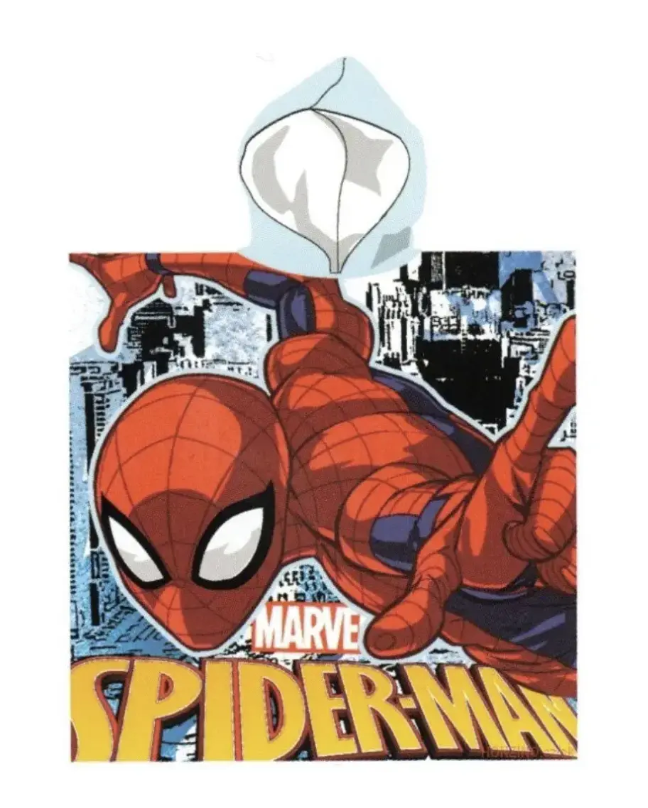 Dětské pončo SPIDER MAN modrý 55x110cm Setino