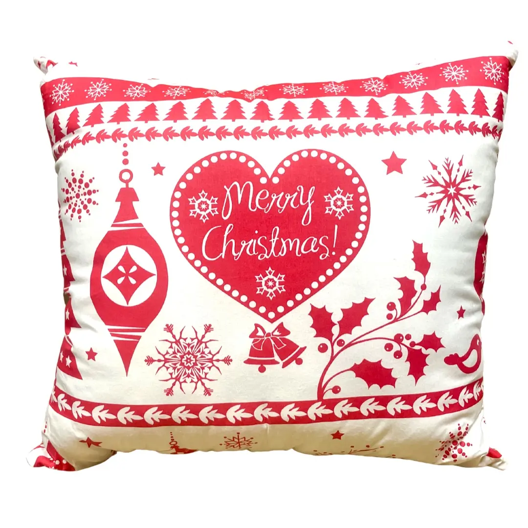 Polštář antialergický Christmas Červené 40x40cm TiaHome