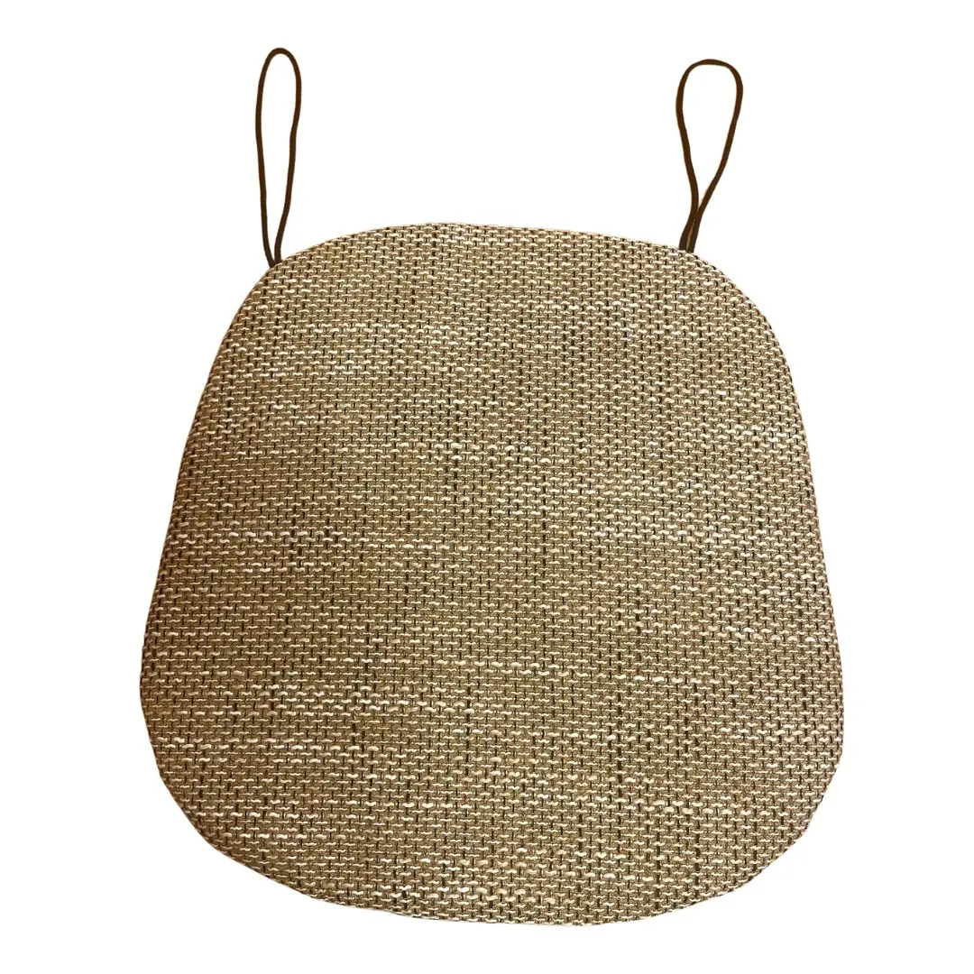 Podsedák na židli tenký Deluxe hnědý 40x40cm TiaHome