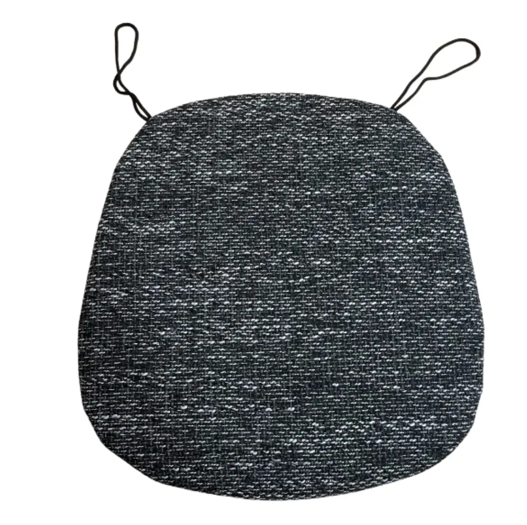 Podsedák na židli tenký Deluxe černý 40x40cm TiaHome