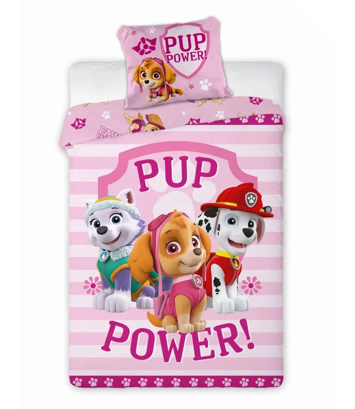 Povleceni Disney Tlapková patrola Paw patrol růžová do postýlky 135x100cm+40x60cm Faro