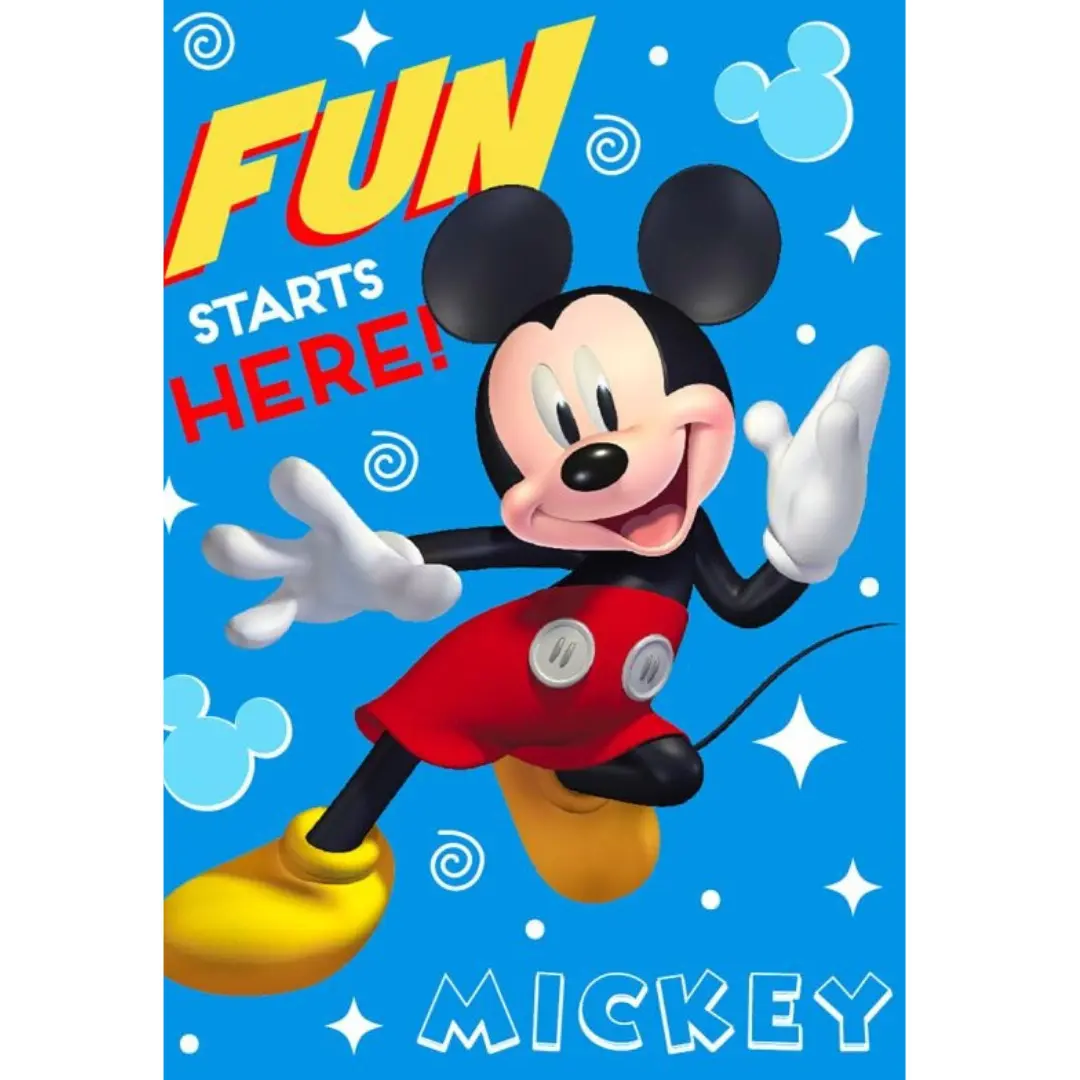 Deka dětská  Mickey Mouse modrá flecee  140x100cm Faro