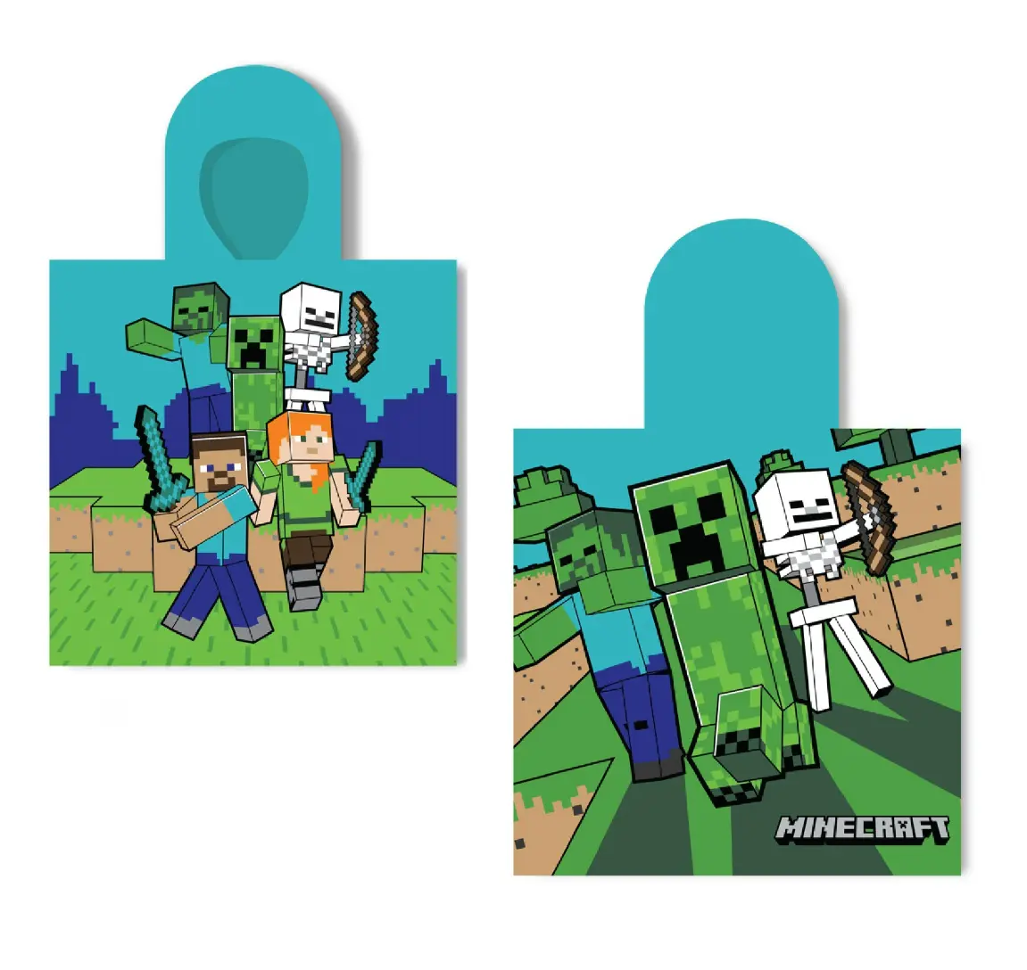 Dětské pončo Minecraft 55x110cm Faro