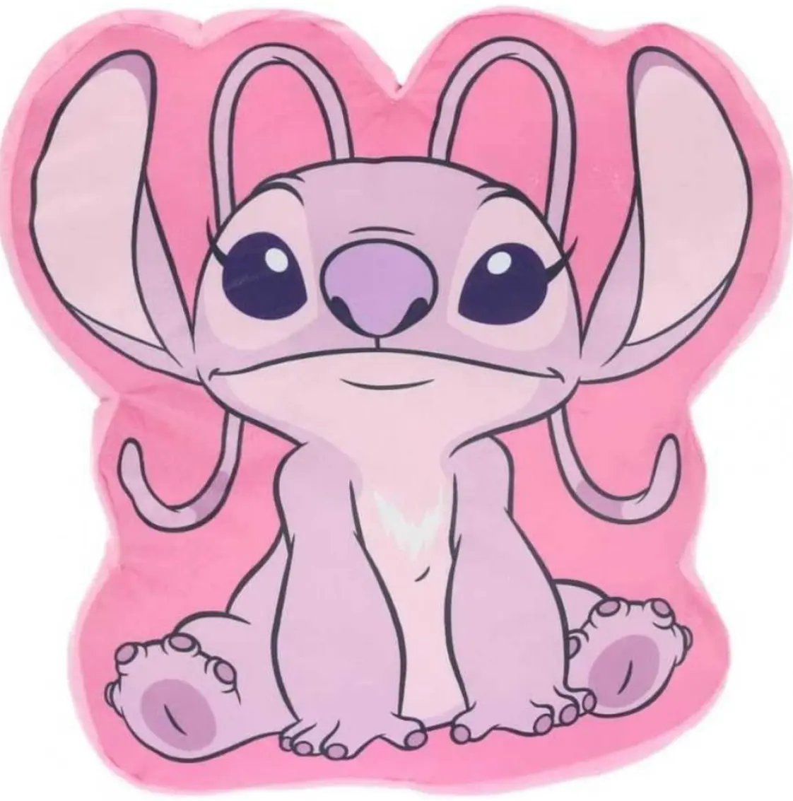 3D mikroplyšový dětský polštářek  Lilo and Stitch ružový Setino