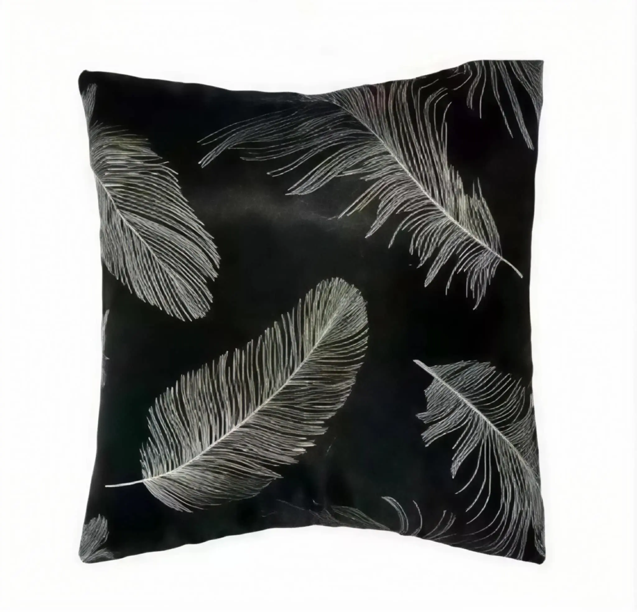 Dekorační povlak 45x45cm Pierka čierné TiaHome