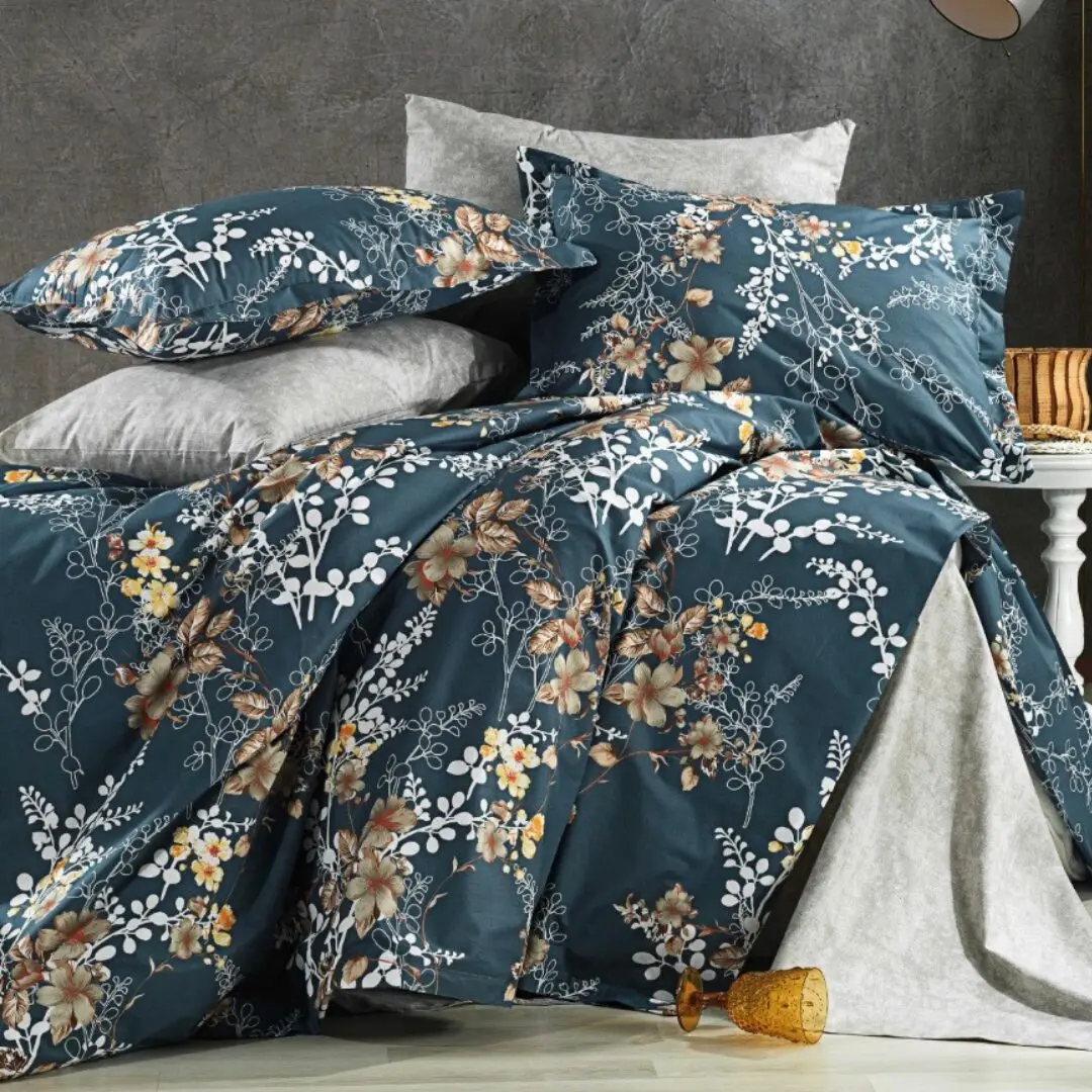 Povlečení deluxe bavlněné TiaHome - 2x Polštář 90x70 cm, 1x Přikrývka 200x220cm