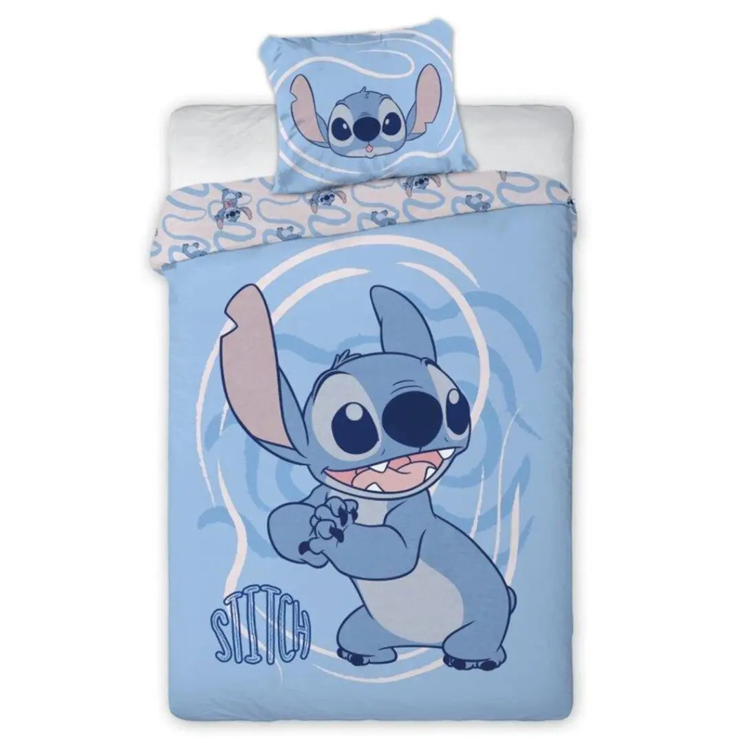 Povleceni Disney Lilo and Stitch  modré do postýlky 135x100cm+40x60cm Faro