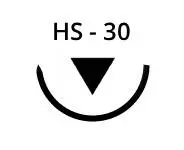 Sterilní chirurgické jehly HS-30, 48 ks