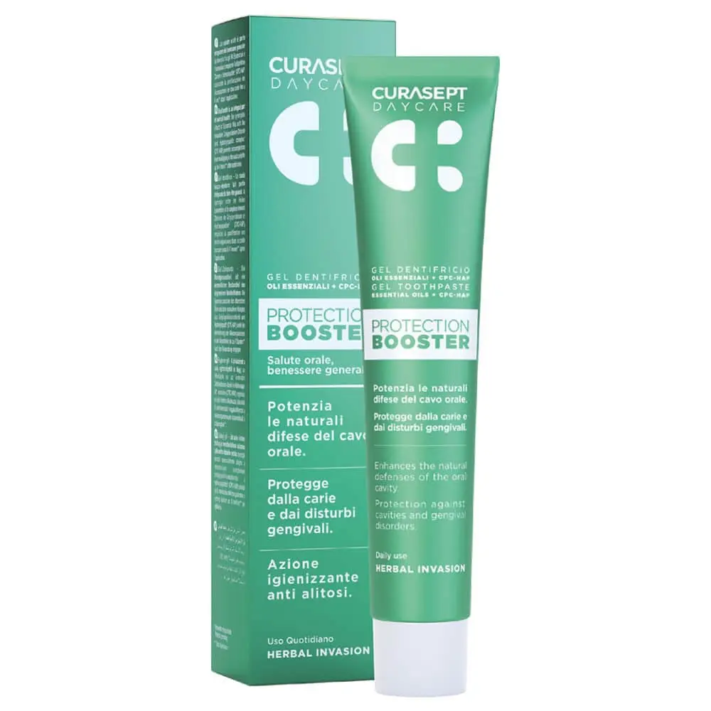 Curasept Daycare Booster Herbal bylinná zubní pasta, 75ml