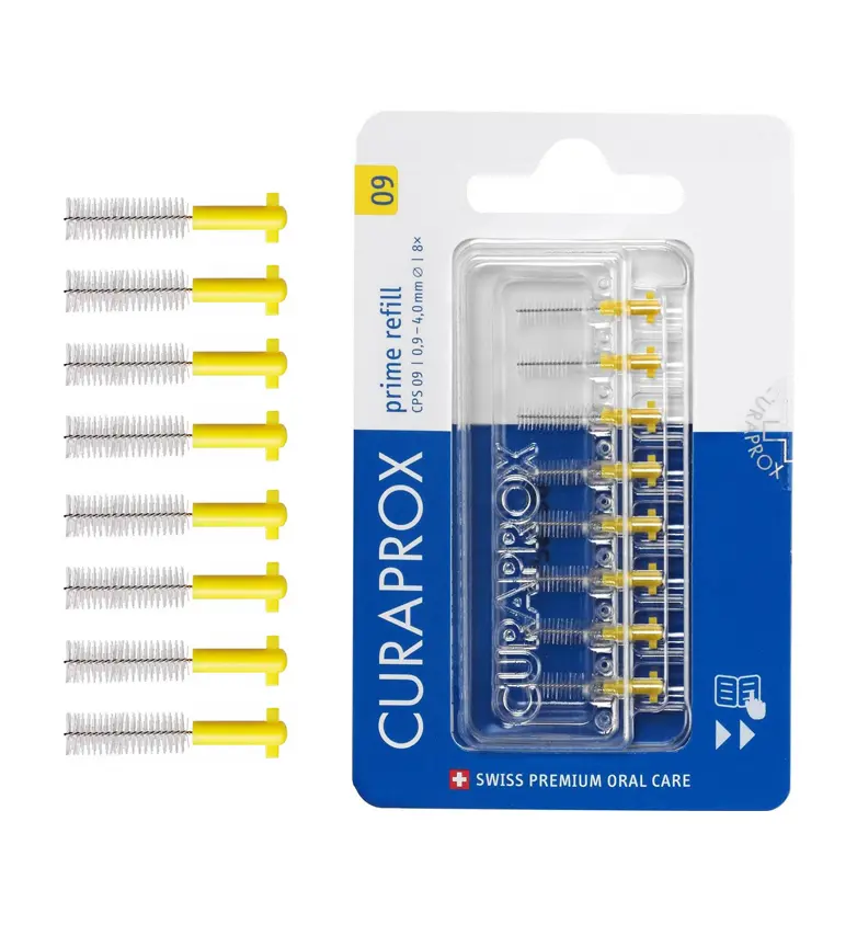 Curaprox CPS 09 Prime REFILL mezizubní kartáčky, 8ks (blistr)