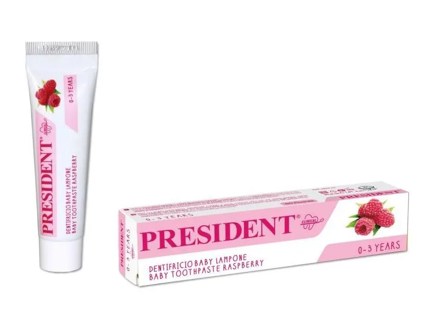PRESIDENT zubní pasta děti 0-3roky malina 30ml