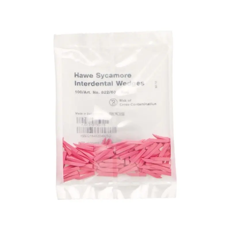 Kerr Hawe dřevěné klínky 822/60 (červené), 100ks