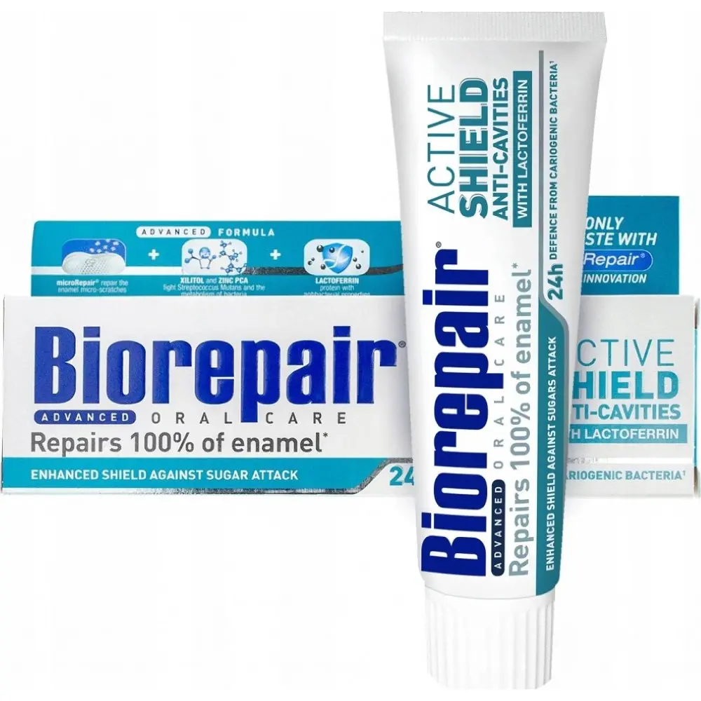 BioRepair Advanced Active Shield zubní pasta, 75ml