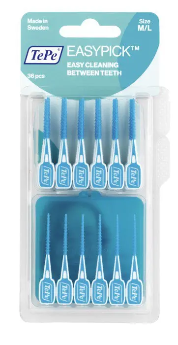 TEPE EasyPick dentální párátka M/L (modrá), 36ks