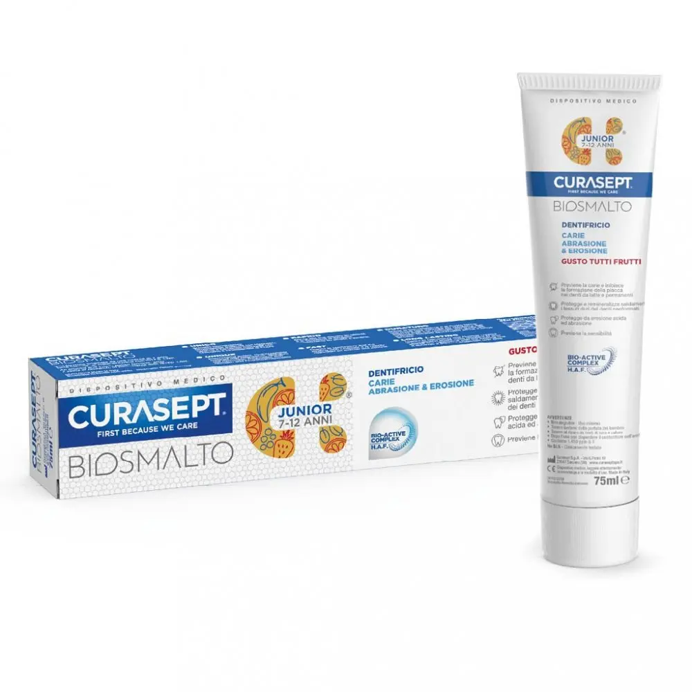CURASEPT Biosmalto JUNIOR Abraze&Eroze ZP 75ml