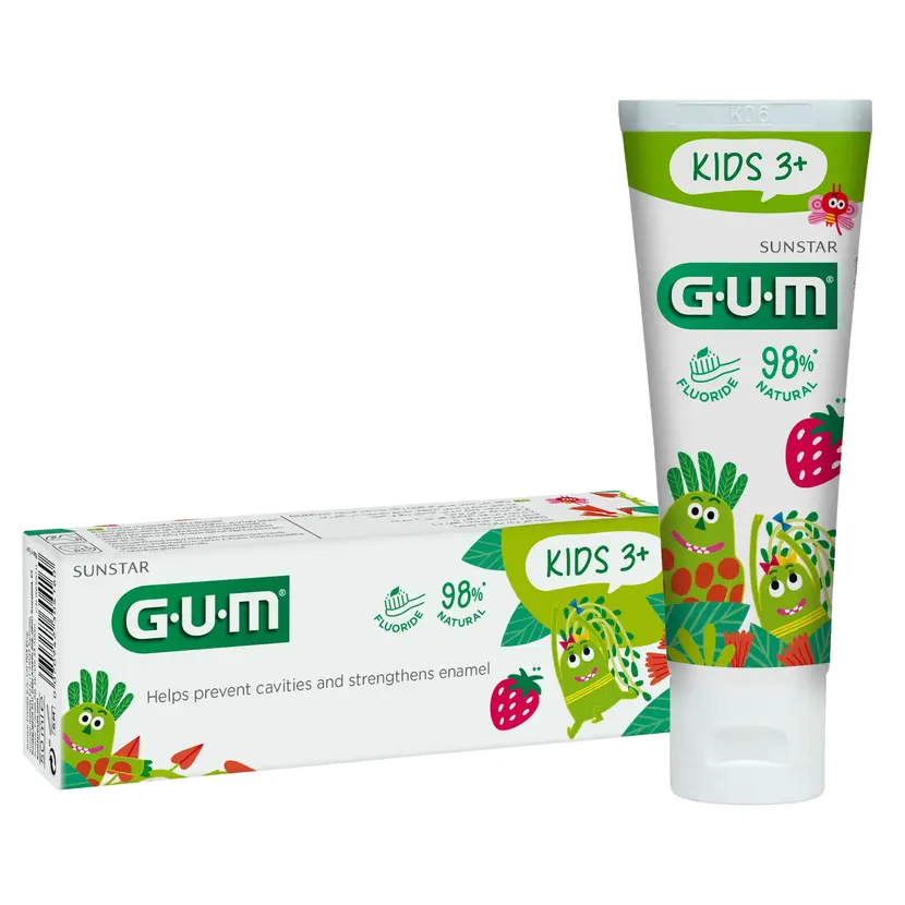GUM Kids dětská zubní pasta od 3 let, 50ml (jahoda)