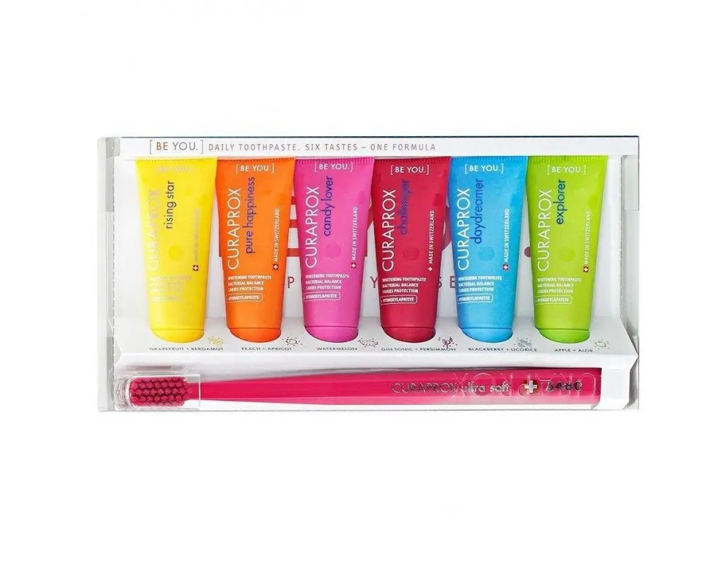 CURAPROX BE YOU MIX 6 mini zubních past 10 ml a kefka CS 5460