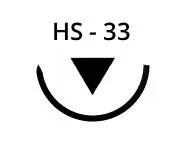 Sterilní chirurgické jehly HS-33, 48 ks
