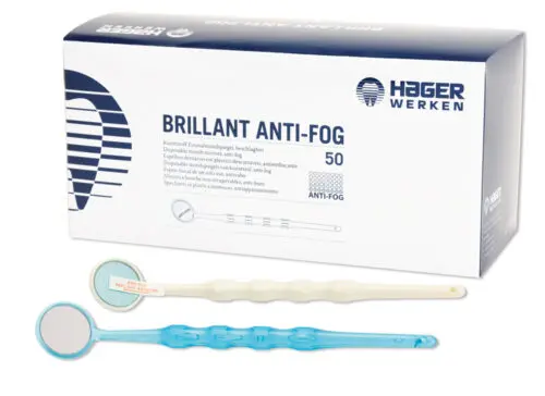 Miradent Brillant Anti-fog plastové zrcátko bílé, 50ks