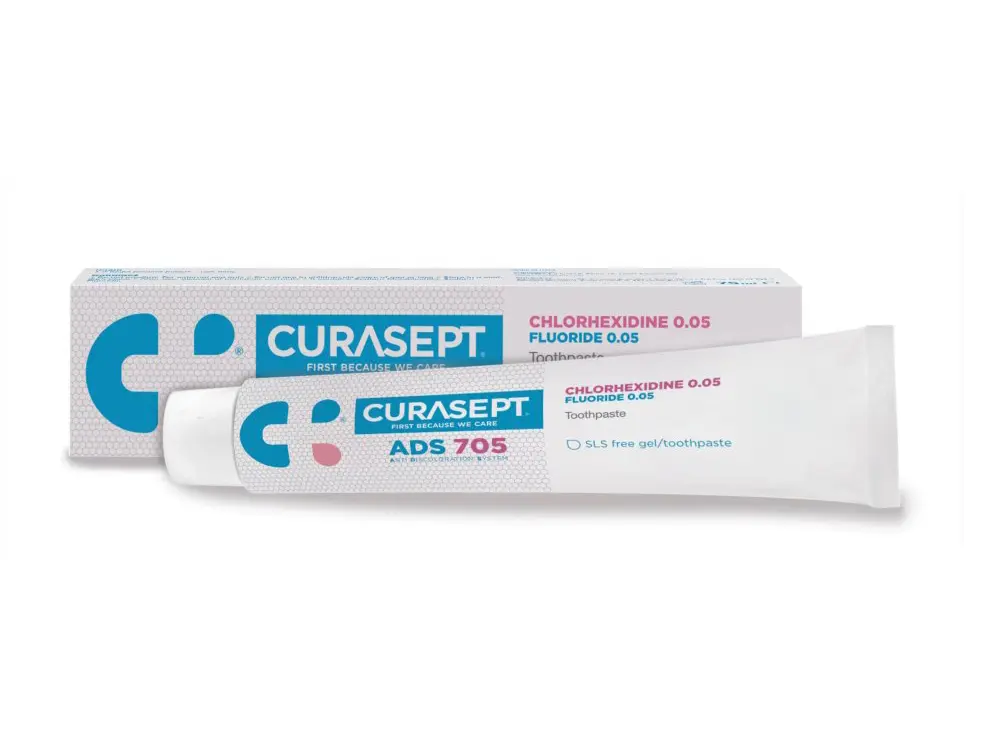 Curasept ADS 705 gelová zubní pasta (0,05% CHX), 75ml