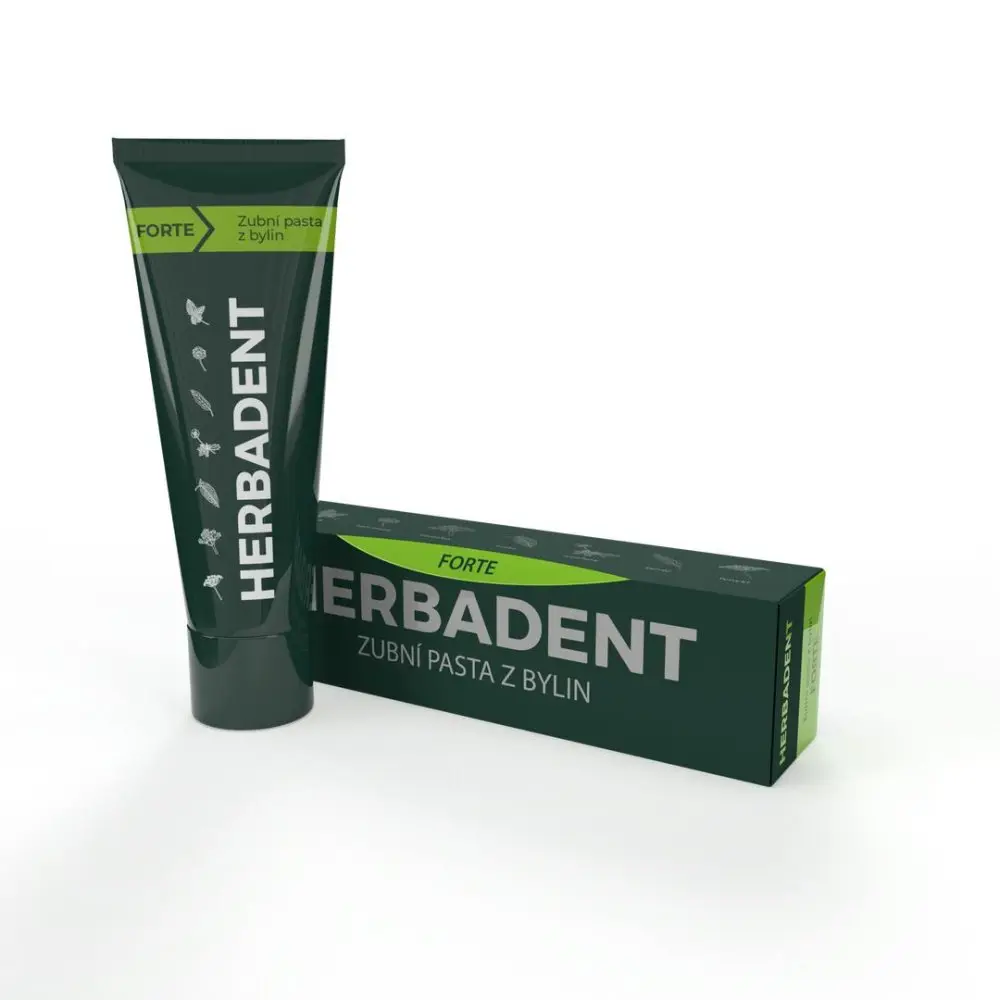 Herbadent FORTE Bylinná zubní pasta s fluoridy, 100 g