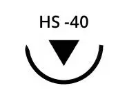 Sterilní chirurgické jehly HS-40, 48 ks