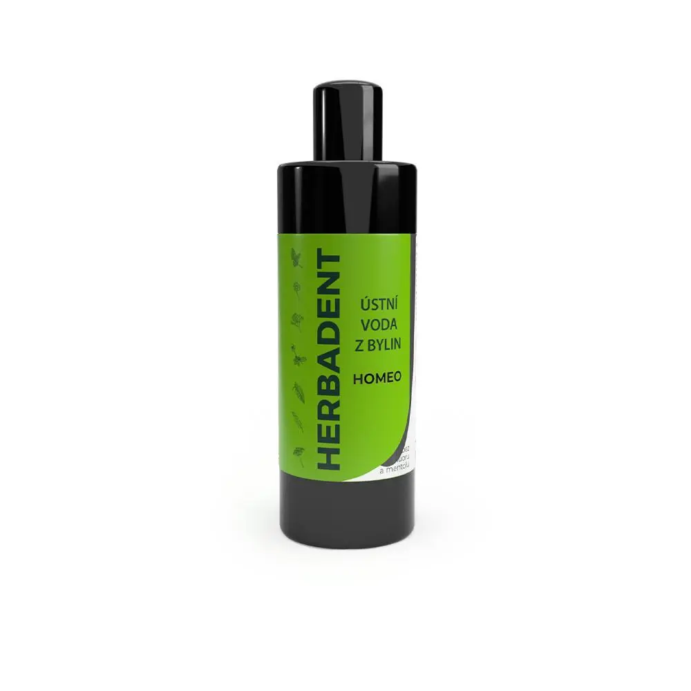 Herbadent HOMEO Bylinná ústní voda bez fluoru a mentolu, 400 ml