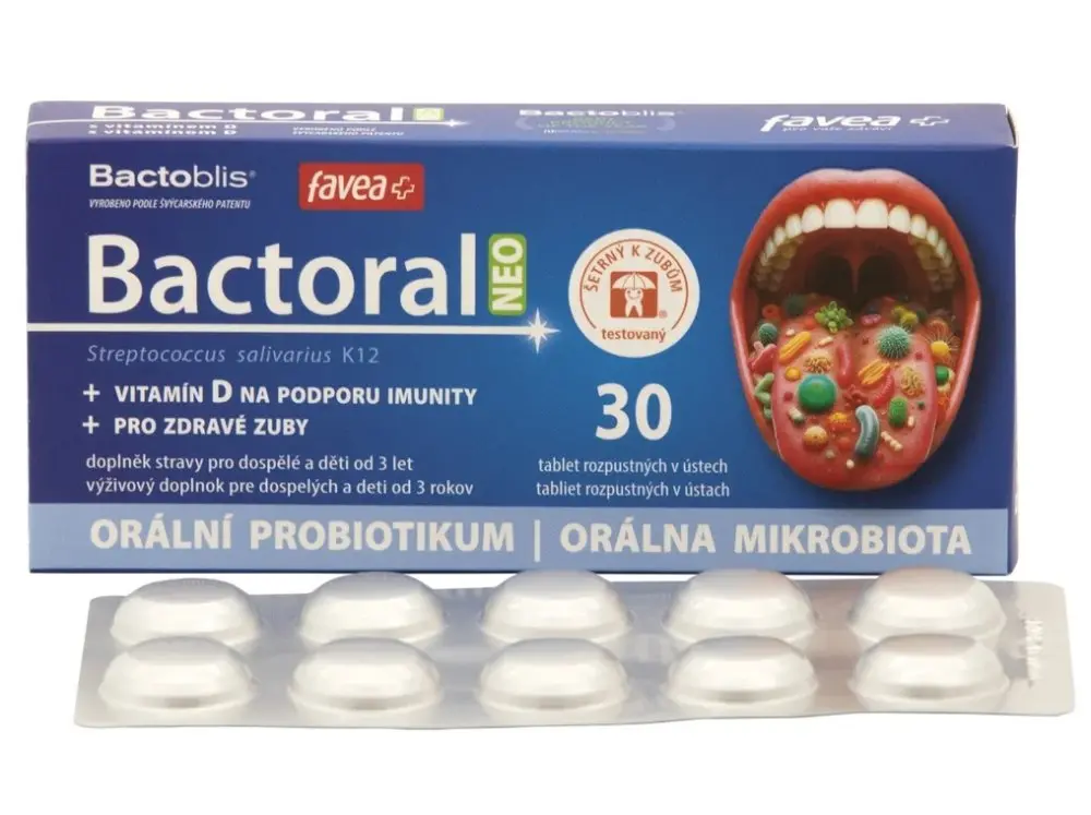 Favea Bactoral NEO orální probiotikum, 30ks