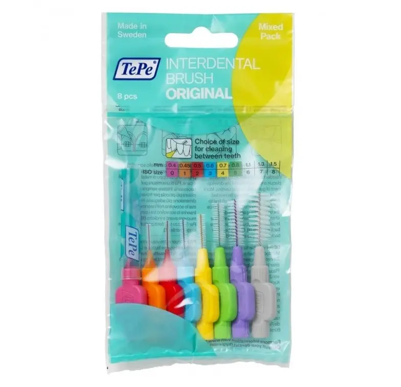 TePe ORIGINAL 0-7 mezizubní kartáčky MIX (0,4-1,3mm), 8ks
