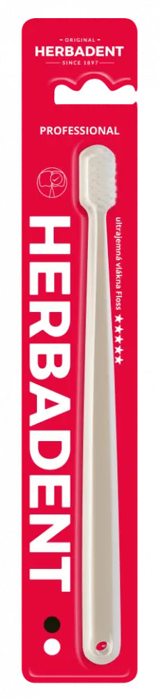Herbadent PROFESSIONAL FLOSS zubní kartáček s ultra jemnými kónickými vlákny