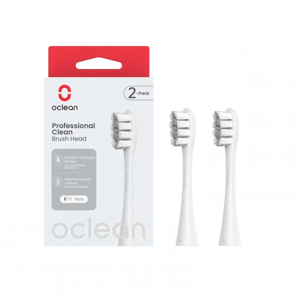 Oclean náhradní hlavice Professional Clean Medium, Pro Elite, 2 ks (šedé)