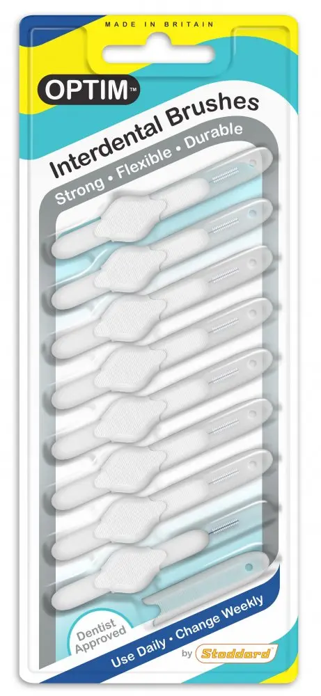 Stoddard OPTIM mezizubní kartáček bílý 0.6mm 8ks
