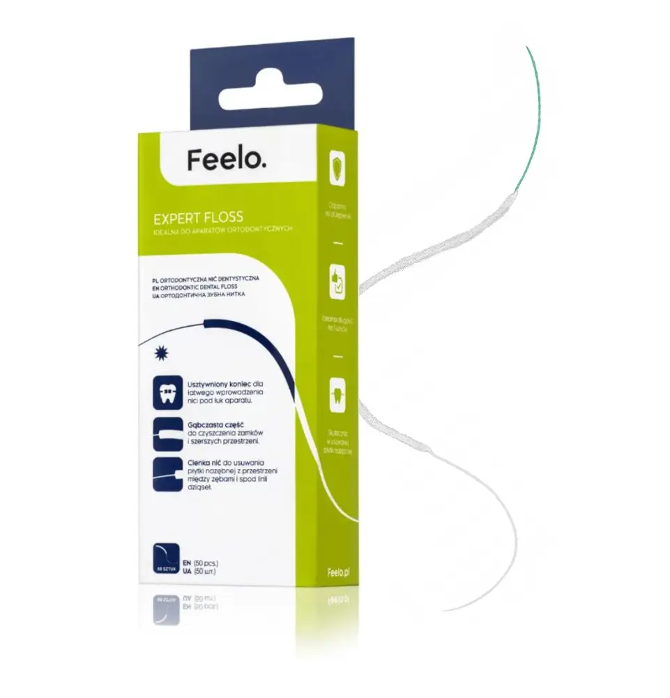 Feelo Expert Floss zubní nit, 50ks