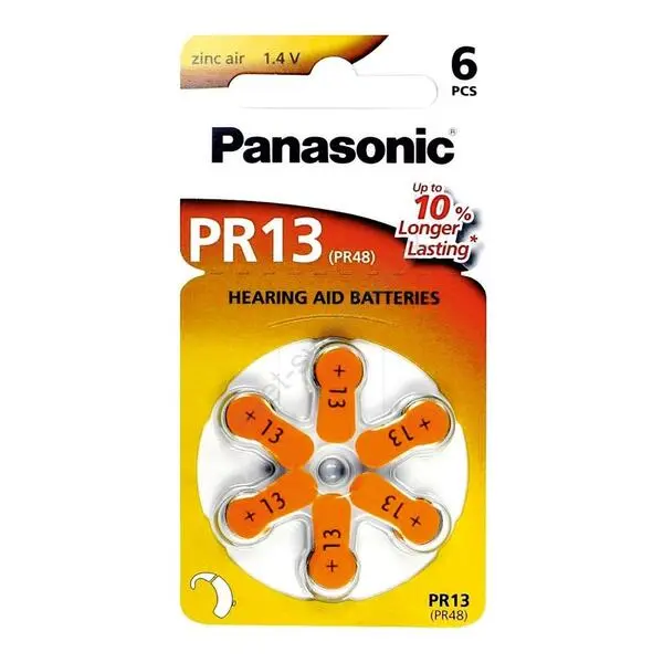 Baterie do naslouchadel PR - 13L(48)/6LB Panasonic