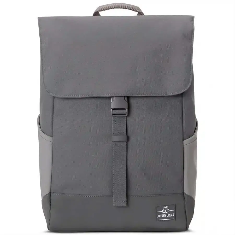 Johnny Urban Městský batoh s klopou Mika tmavě šedá 15,5l